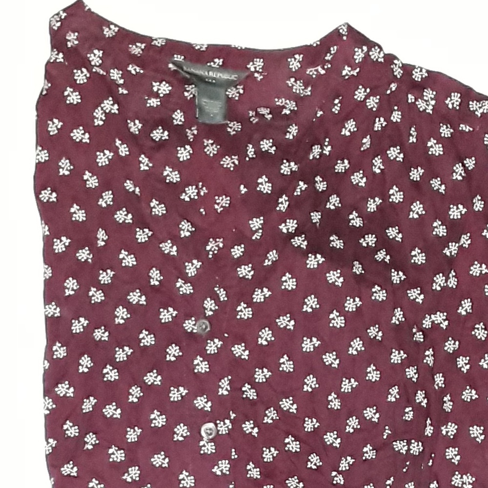 Wine and gold blouse